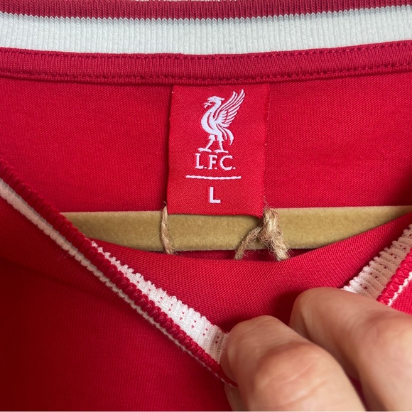 Liverpool FC Red Official Tee with Stripes - Picture 4 of 10